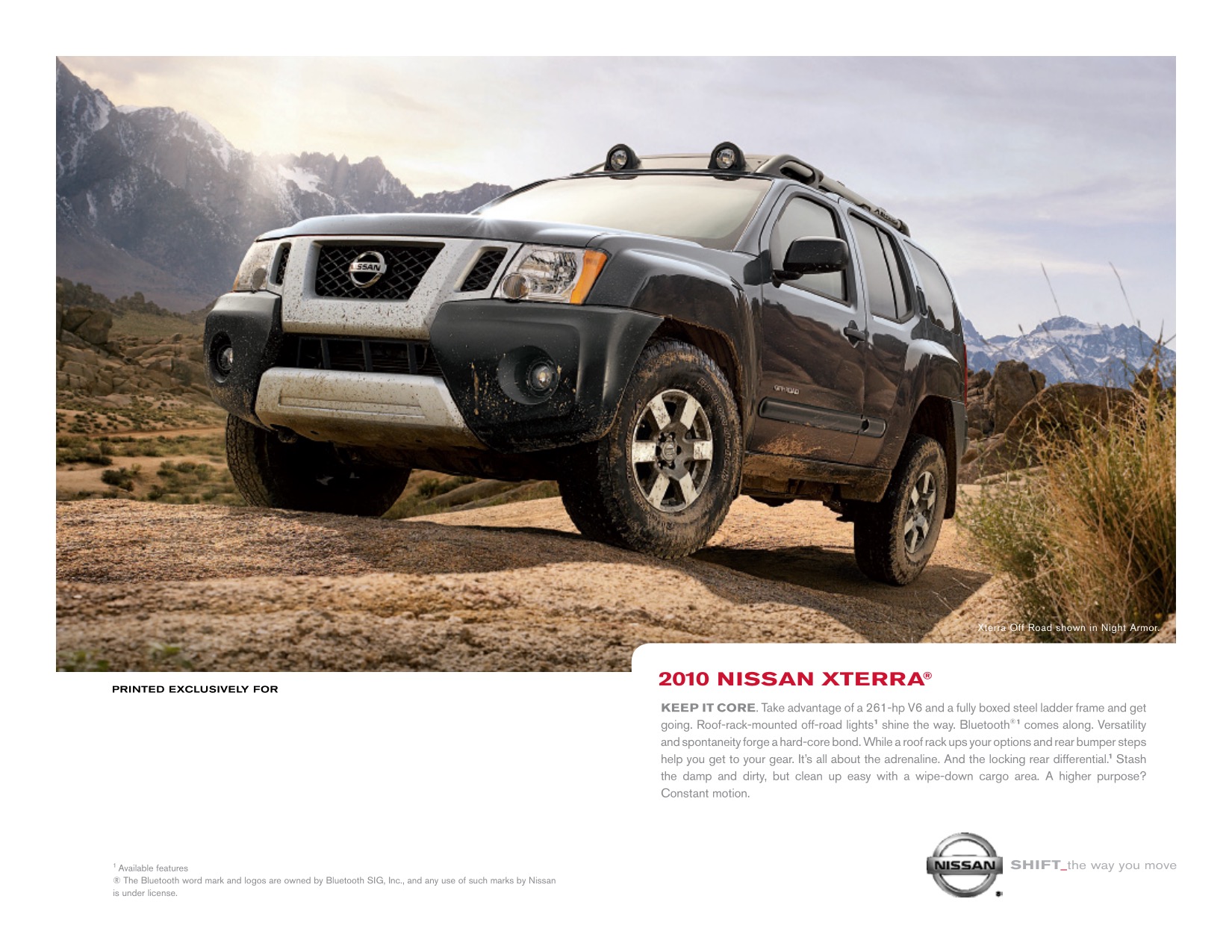 2010 Nissan Xterra Brochure Page 3